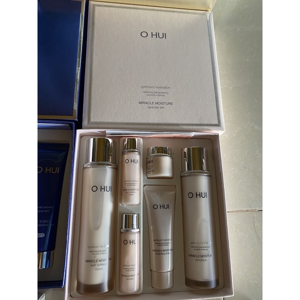 set ohui hồng dưỡng ẩm trắng hồng