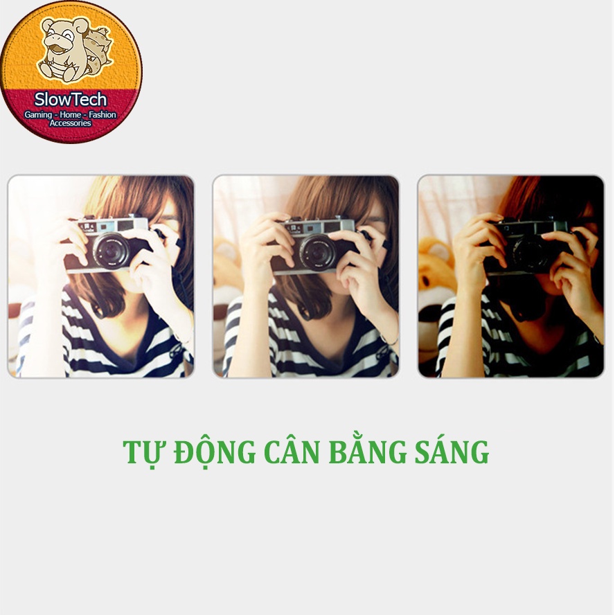Webcam Dạy Và Học Trực Tuyến Độ Nét Full HD 1080P SLOWTECH B4, Có Chân Đế Để Bàn | BigBuy360 - bigbuy360.vn