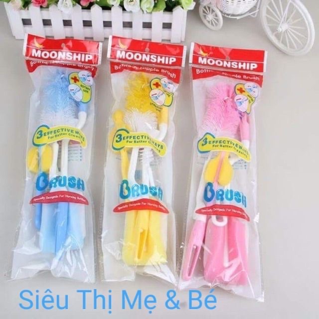 Bộ cọ rửa bình sữa 4 chi tiết