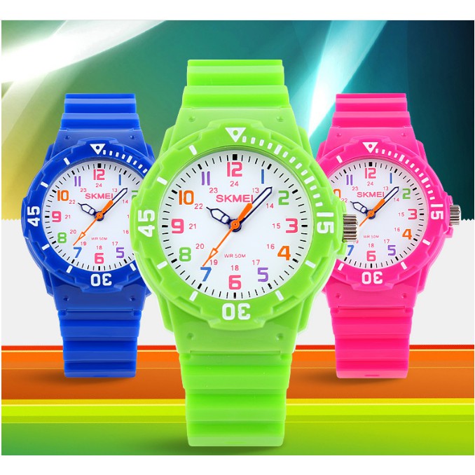 [GIÁ HỦY DIỆT]  Đồng hồ unisex đồng hồ trẻ em chống nước skmei 1043 | BigBuy360 - bigbuy360.vn