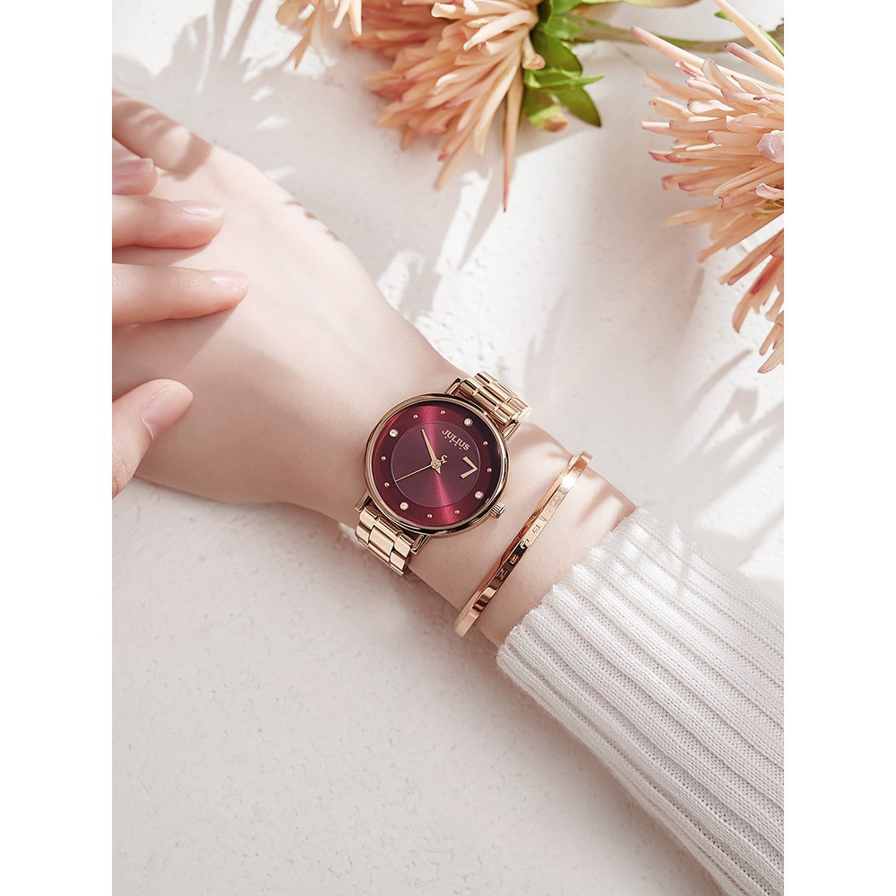 Đồng hồ nữ Julius JA-1248 dây thép | BigBuy360 - bigbuy360.vn