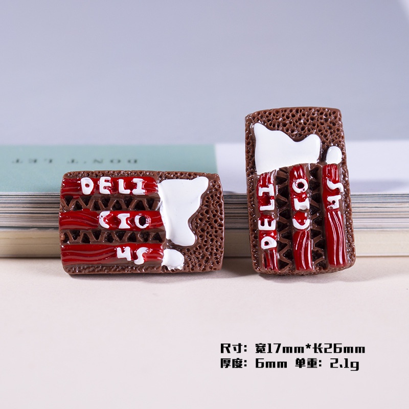 5 mô hình bánh donut giả màu tối dùng để trang trí ốp điện thoại tiện lợi