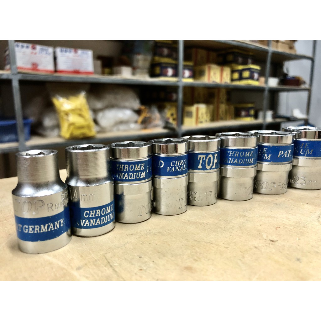 Đầu khẩu vặn ốc lúc giác 6 cạnh  8 10 12 13 14 15 16 17 18 22 23 24 27 30 32