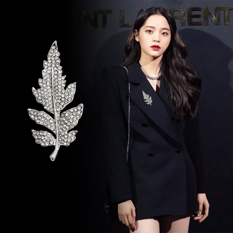 Ghim cài áo Vest hình chiếc lá, Lapel Pin thời trang GH-419
