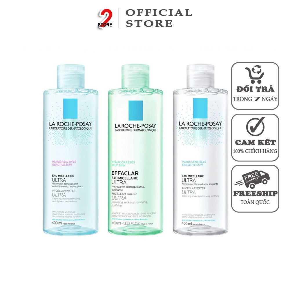 La Roche Posay👉Nước tẩy trang dưỡng ẩm la roche posay 400ml