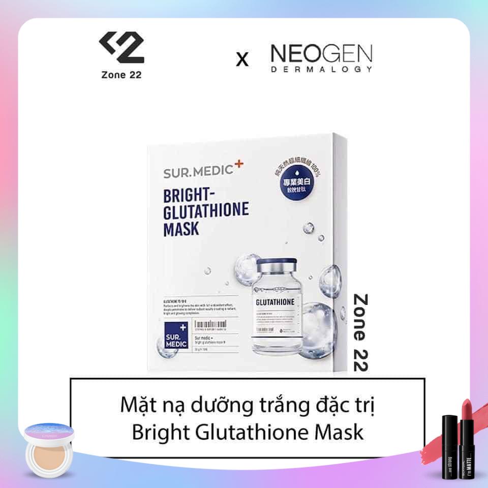 Mặt nạ làm trắng chuyên sâu - Neogen Sur.Medic Bright Glutathione Mask [ lẻ 1 miếng]