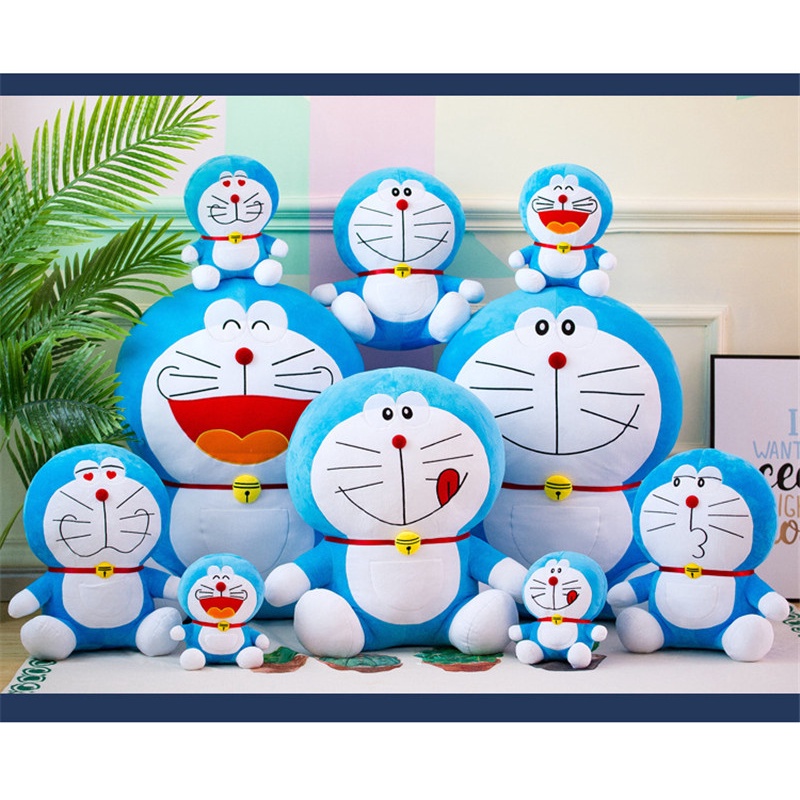 Đồ Chơi Mèo Máy Doraemon Nhồi Bông Chất Lượng Cao Vui Nhộn Làm Quà Tặng Giáng Sinh