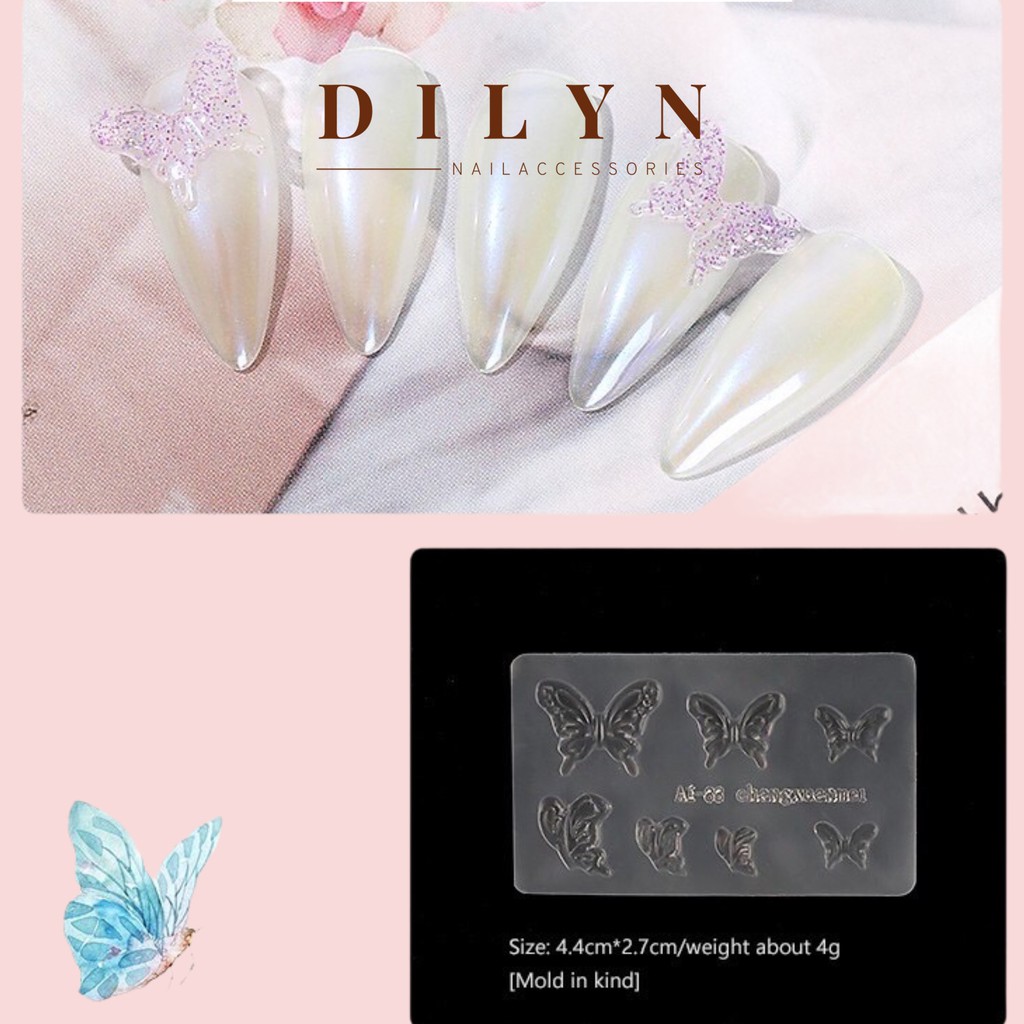 Phụ Kiện Nail - Khuân Làm Charm Nơ Gắn Móng Trang Trí