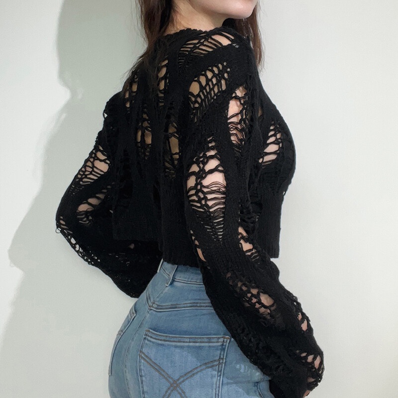 Kliou Áo Lửng Tay Dài Thời Trang Quyến Rũ Cho Nữ