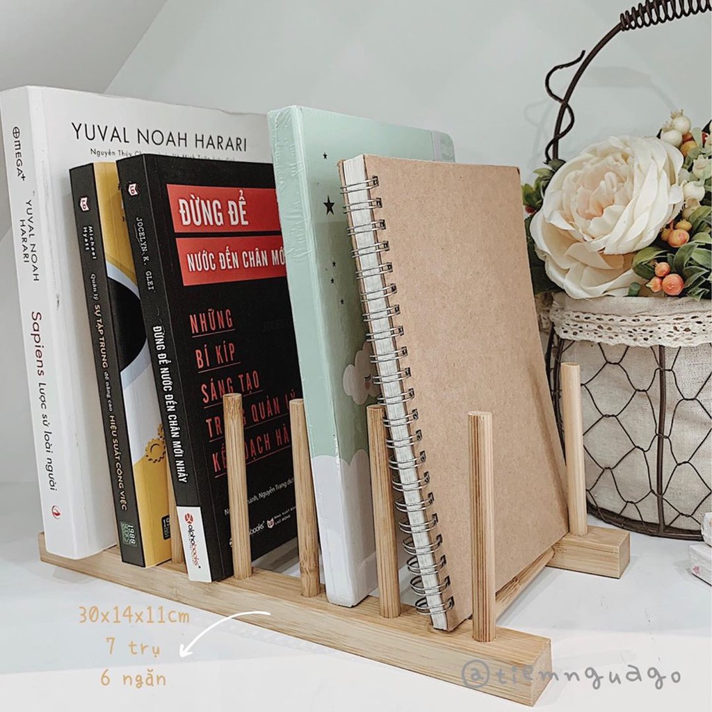 Giá Sách Gỗ Tối Giản Đựng Sách, Phụ Kiện, Trang Trí Bàn Làm Việc Bàn Học - Tiệm Ngựa Gỗ | BigBuy360 - bigbuy360.vn