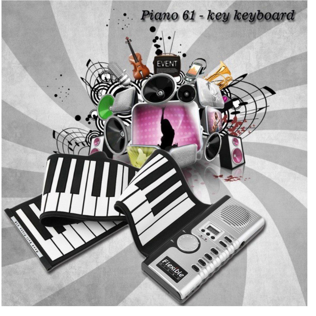 Piano cuộn 61 phím cho học sinh sinh viên 