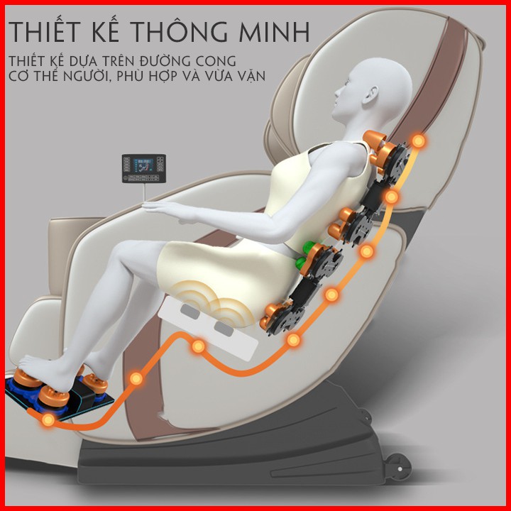 ☀️ Ghế Massage Toàn Thân N8 Gold New ☀️ , Ghế Massage công nghệ nhật tích hợp 18 chức năng màn LCD cảm ứng