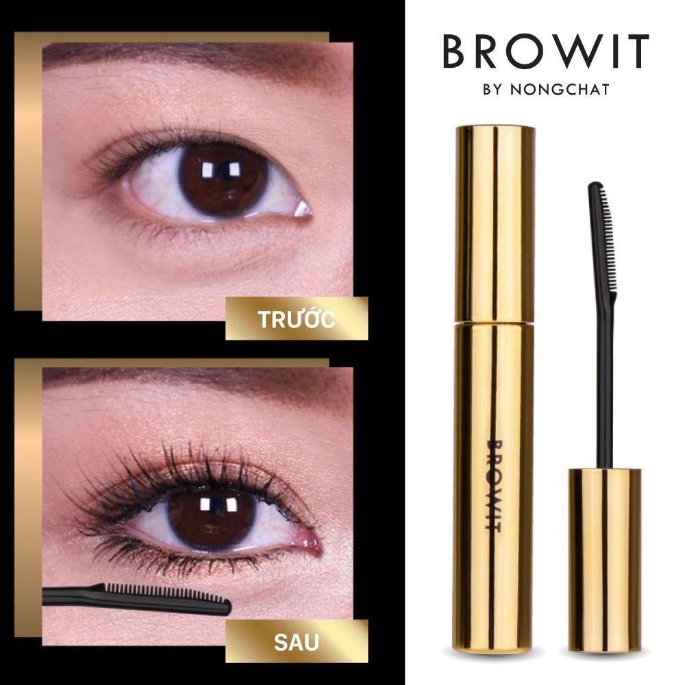 Mascara Browit Nongchat Thái Làm Dày Dài Mi Chuyên Dụng Cho Makeup