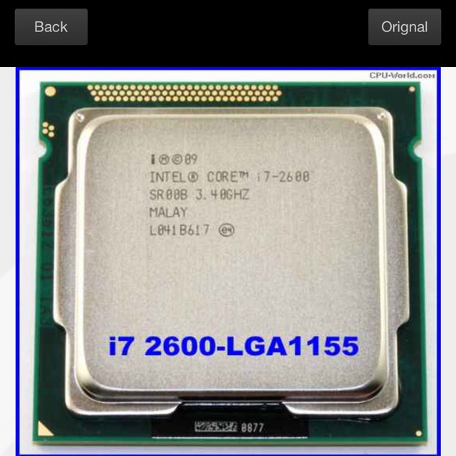 Cpu i7 2600 tray