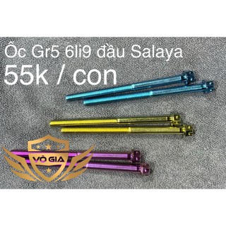 Ốc titan gr5 6li90 đầu salaya bắt lốc máy tất cả các dòng xe máy