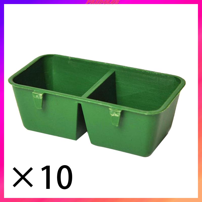 Khay Đựng Thức Ăn Treo Ban Công / Tắm Cho Chim Cảnh 2 Ngăn Tiện Lợi