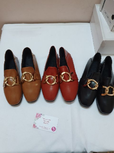 Giày bệt giẫm gót tag 3 khuy tròn đan | BigBuy360 - bigbuy360.vn