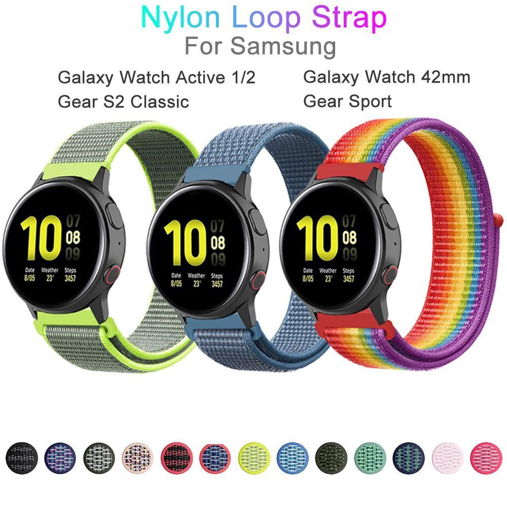 BEBETTERM Dây Đeo Thay Thế 20mm Cho Đồng Hồ Thông Minh Samsung Galaxy Watch Active 2 Gear S2