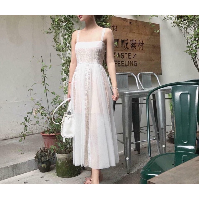 Thanh lý đầm trắng tiểu thơ QCCC
