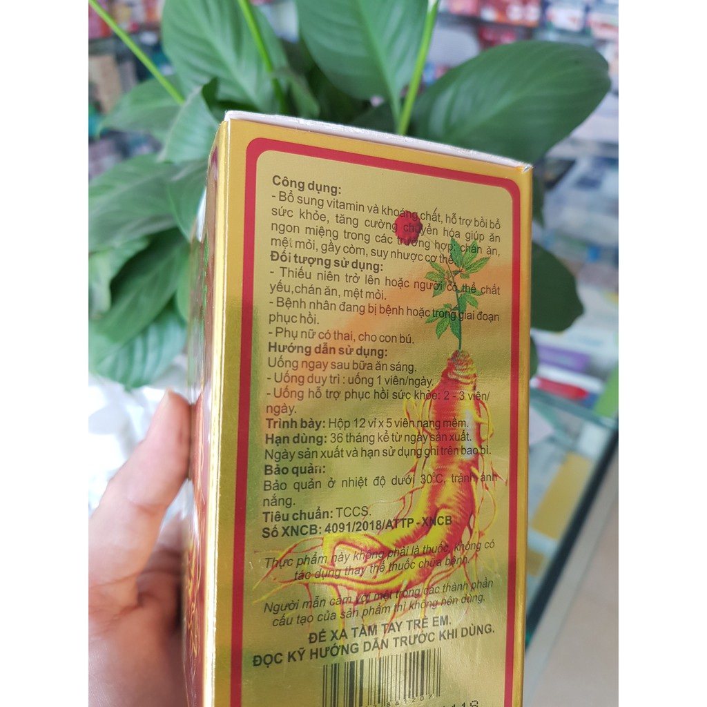Homibipha Ginseng bổ sung vitamin và dưỡng chất ( hộp 60 viên ) | BigBuy360 - bigbuy360.vn