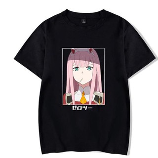 ÁO thun Anime Harajuku Zero TWO Girl Printed T Shirt unisex siêu HOT