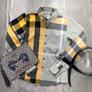 [HIT] Sơ Mi Kẻ BBR Dài Tay