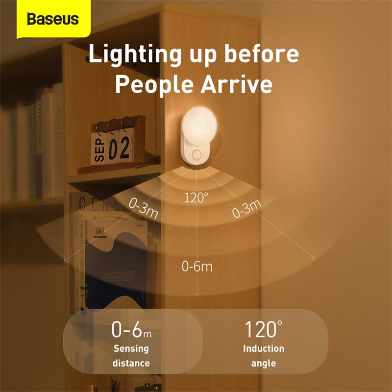 Đèn Ngủ LED Baseus Từ Tính Cảm Ứng Có Thể Tháo Rời Cho Tủ Quần Áo/ Phòng Ngủ