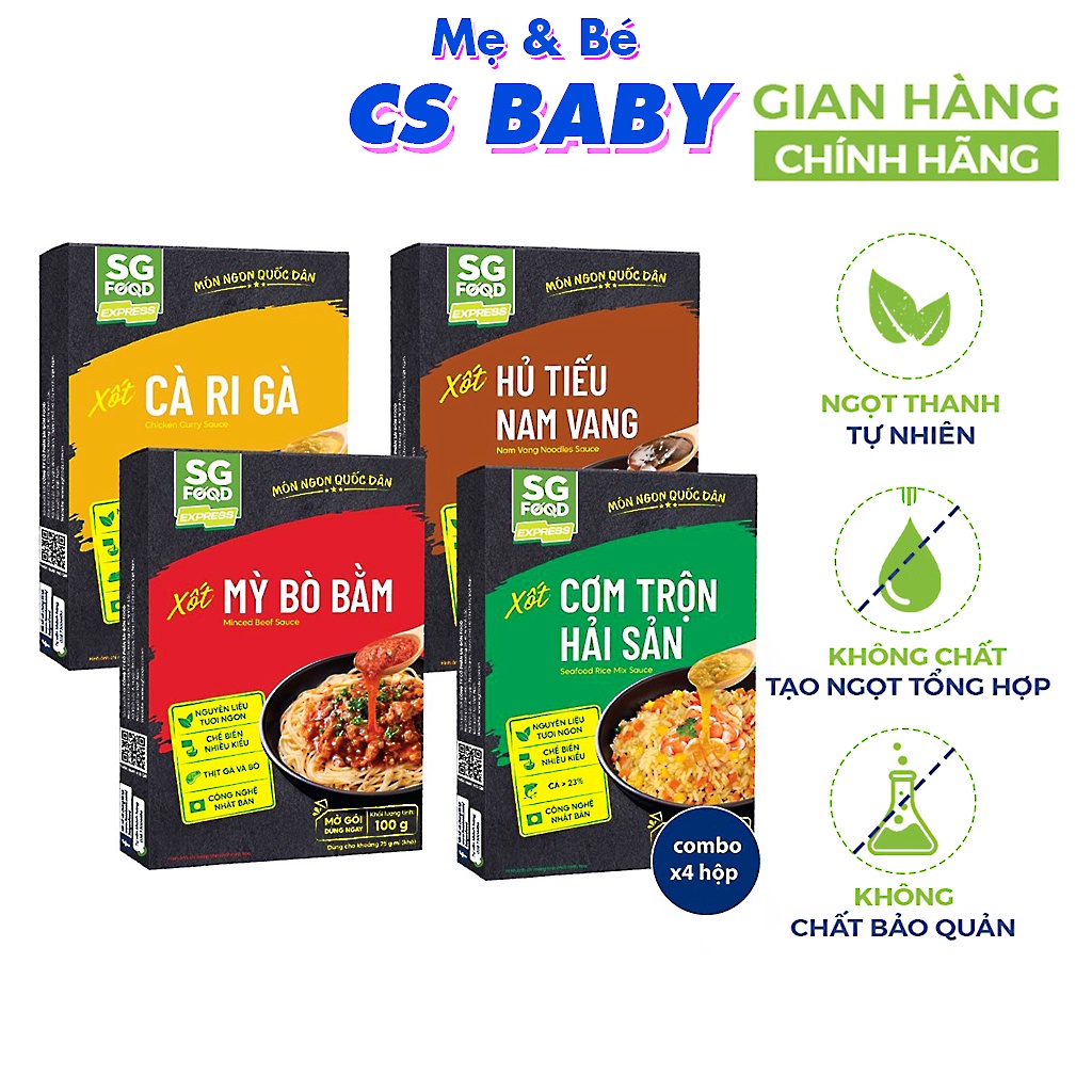 Xốt Trộn Sài Gòn Food 100g Đủ Vị CS Baby