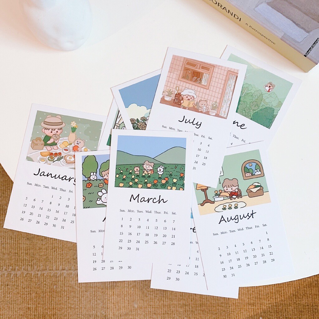 Lịch mini dễ thương 2020