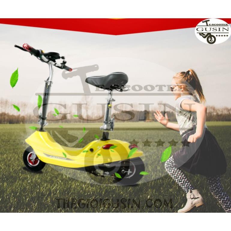 Xe Điện E-scooter mini Màu Xanh Da Trời / GuSin Phân Phối Chính Hãng / Sỉ lẽ Toàn Quốc