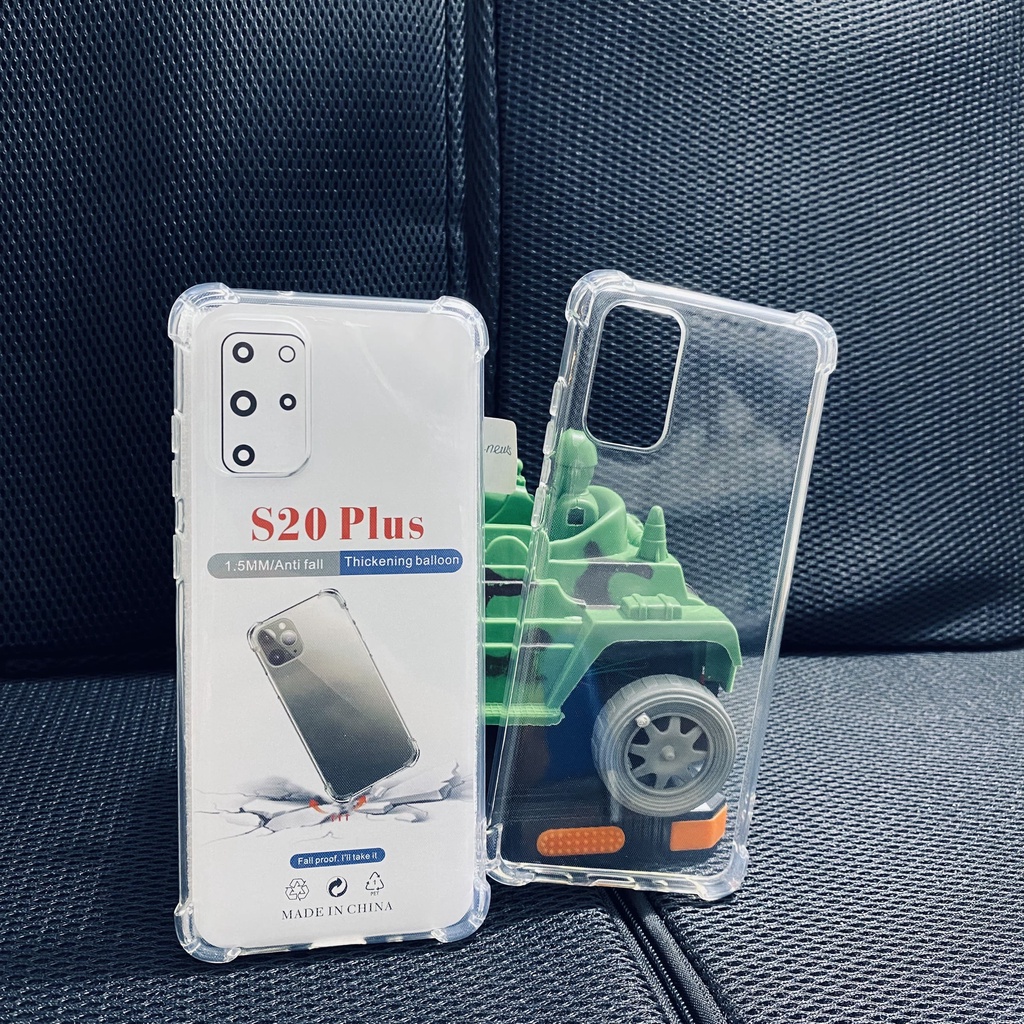 Ốp lưng chống sốc Samsung S20 FE/ S20 Plus/ S20 Ultra loại dày cao cấp trong suốt dẻo bo 4 góc chống va đập