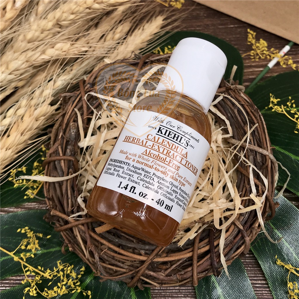 Toner Hoa Cúc Dưỡng Da Dịu Nhẹ Kiehl's / Kiehls Calendula Herbal Extract Alcohol-free 40ml