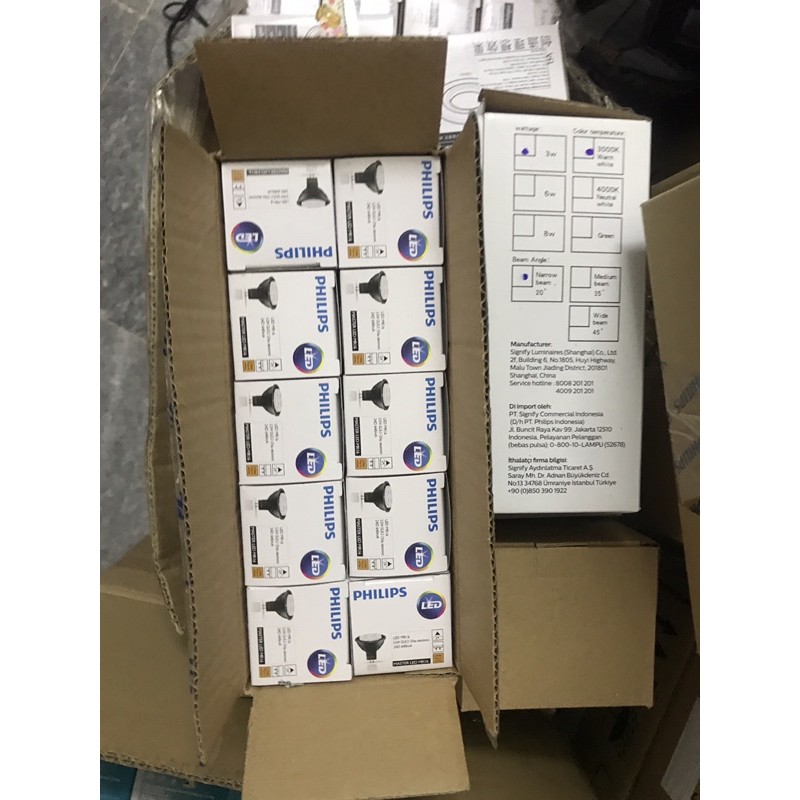 Bóng chén chiếu điểm Master Led Mr16 công suất 5.5w điện áp 12v|Philips chính hãng|