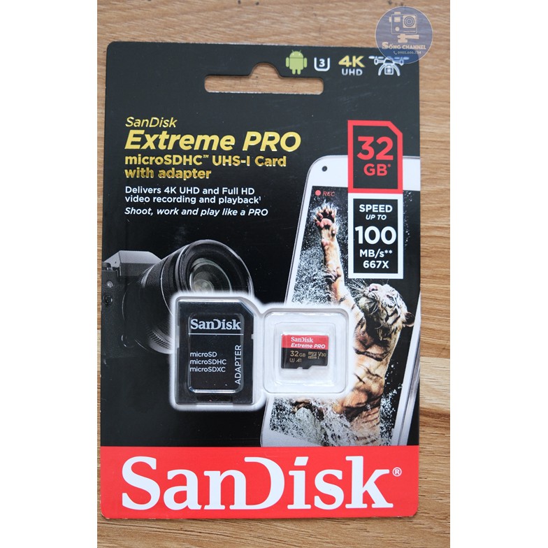 Thẻ nhớ SanDisk Extreme Pro MicroSD 32GB U3.