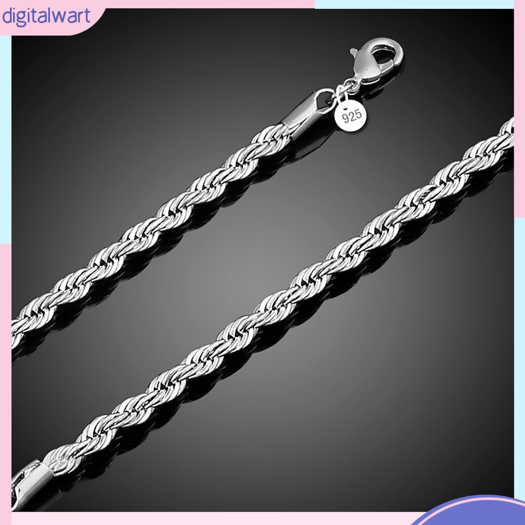 Vòng tay mạ bạc thiết kế dạng xoắn thanh lịch dành cho nữ