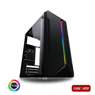 Vỏ case máy tính VSP V210 LED RGB (No FAN)