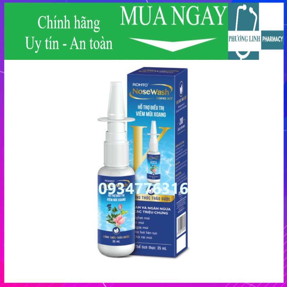 ✅ Xịt hỗ trợ viêm mũi xoang Rohto NoseWash 35ml