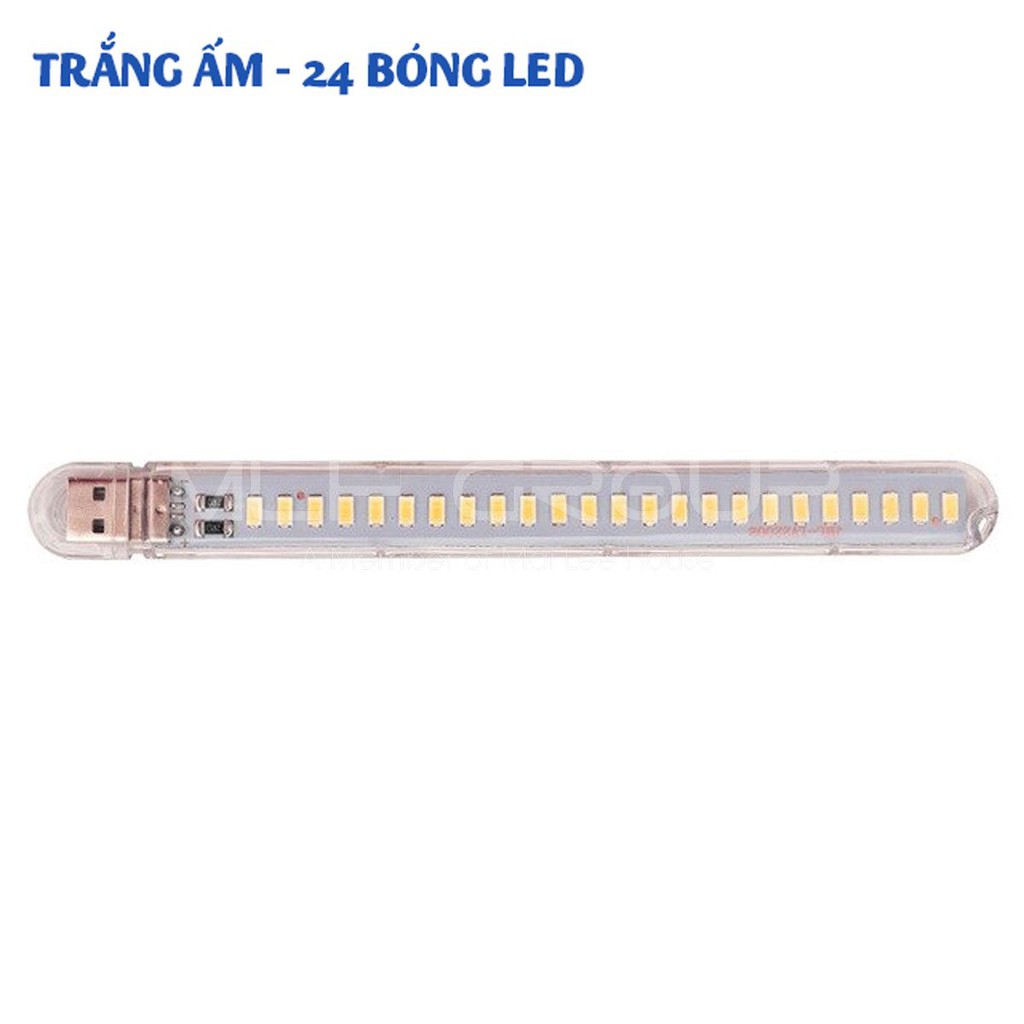 Đèn Led 24 bóng siêu sáng cắm cổng ngõ Usb để bàn MLH