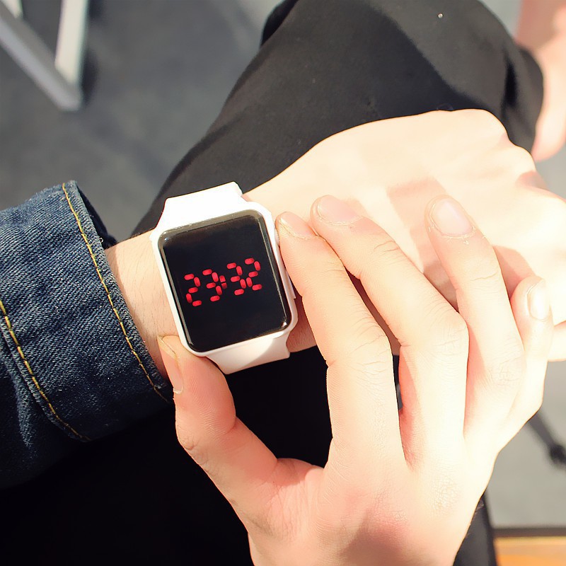 HGV JFGJ Đồng hồ nam nữ thời trang DTTM01 Led phong cách Hàn Quốc, mặt vuông đơn giản, thể thao lịch lãm ( Mã: Led01 ) 2 | BigBuy360 - bigbuy360.vn