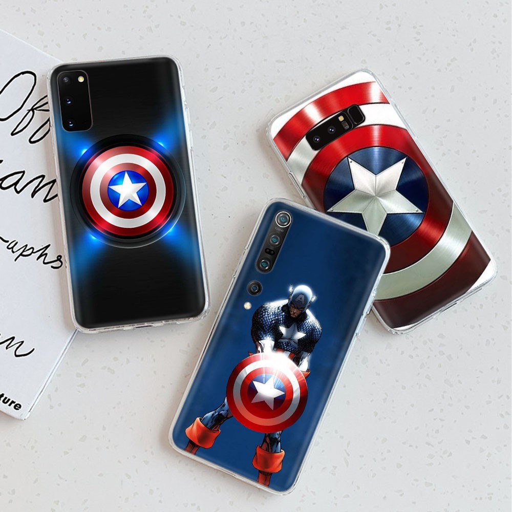 TT43 Captain America Transparent Cover Soft Phone Case for iPhone 6 6S Plus 5 5S SE 5C 4 4S