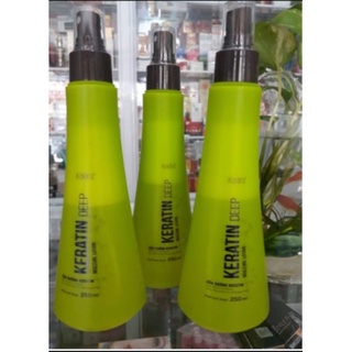 Xịt dưỡng tóc karanz 250ml. keratin moisture lotion karanz collagen giữ ẩm phục hồi khô xơ rối hư tổn