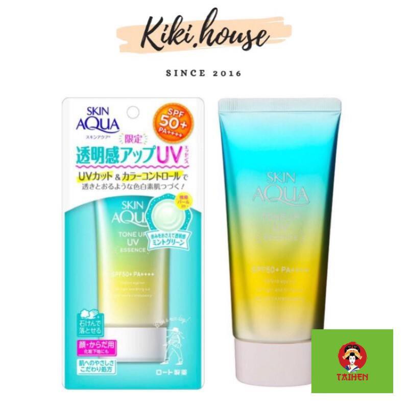 KEM CHỐNG NẮNG SKIN AQUA XANH CHO DA MỤN, DA NHẠY CẢM