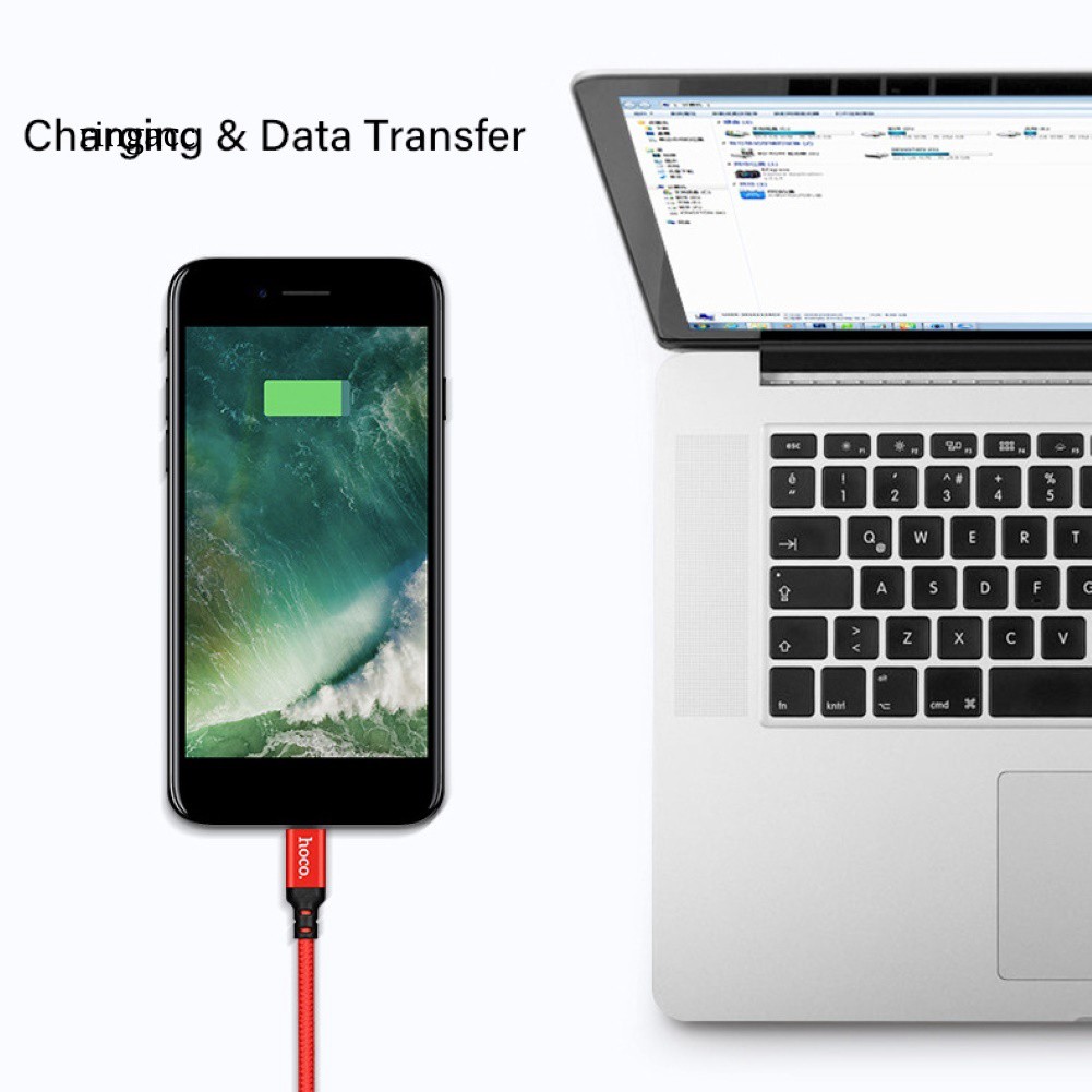 Dây cáp sạc nhanh 1m/2m x14 Hoco 3a thích hợp cho iphone android