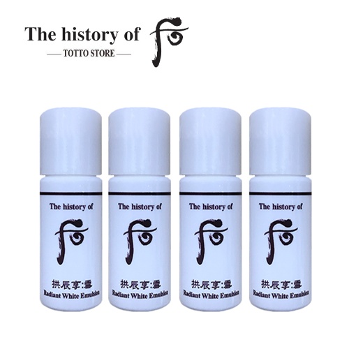 [10 chai] Nước hoa hồng và sữa dưỡng trắng da Whoo Radiant white 5mlx10 - Nước h