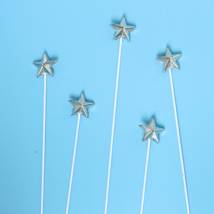 50 que cắm trang trí bánh kem hình ngôi sao xinh xắn