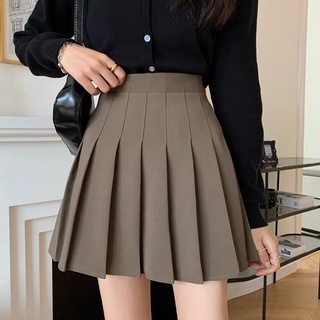 Chân Váy Xếp Ly Tennis Skirt Dáng Xoè | Chân Váy Xếp Ly Nâu - QUINI STORE