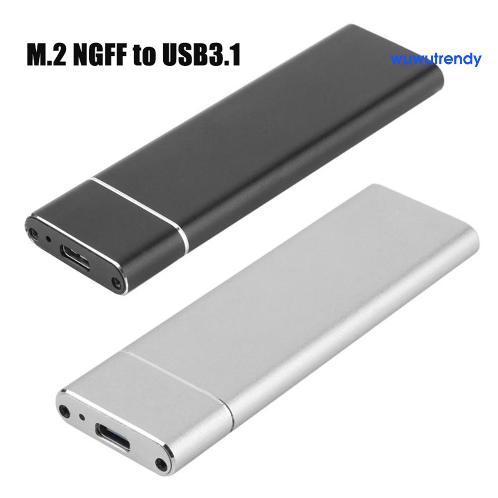 Vỏ Ổ Cứng Ssd M.2 Ngff Sang Usb 3.1 Tốc Độ Cao Bằng Hợp Kim Nhôm Ốp