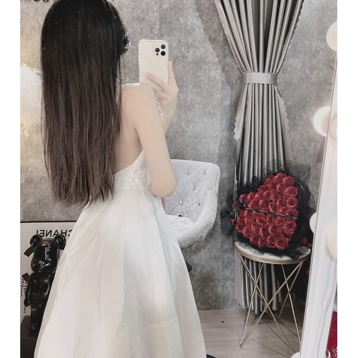 Đầm Hở Lưng Mút ngực Dáng Dài
