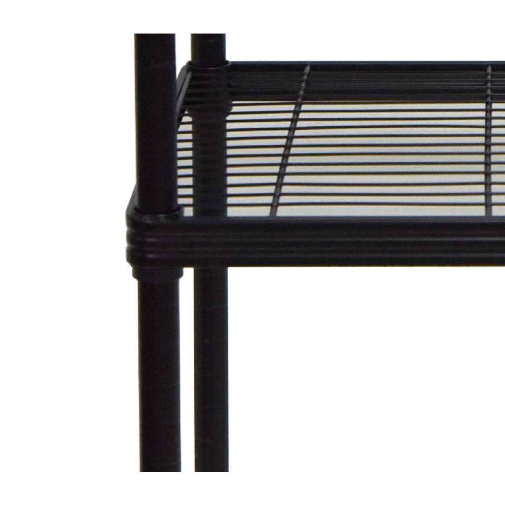 HomeBase FURDINI Kệ 4 tầng bằng thép ACCO W90xH120xD45m màu đen