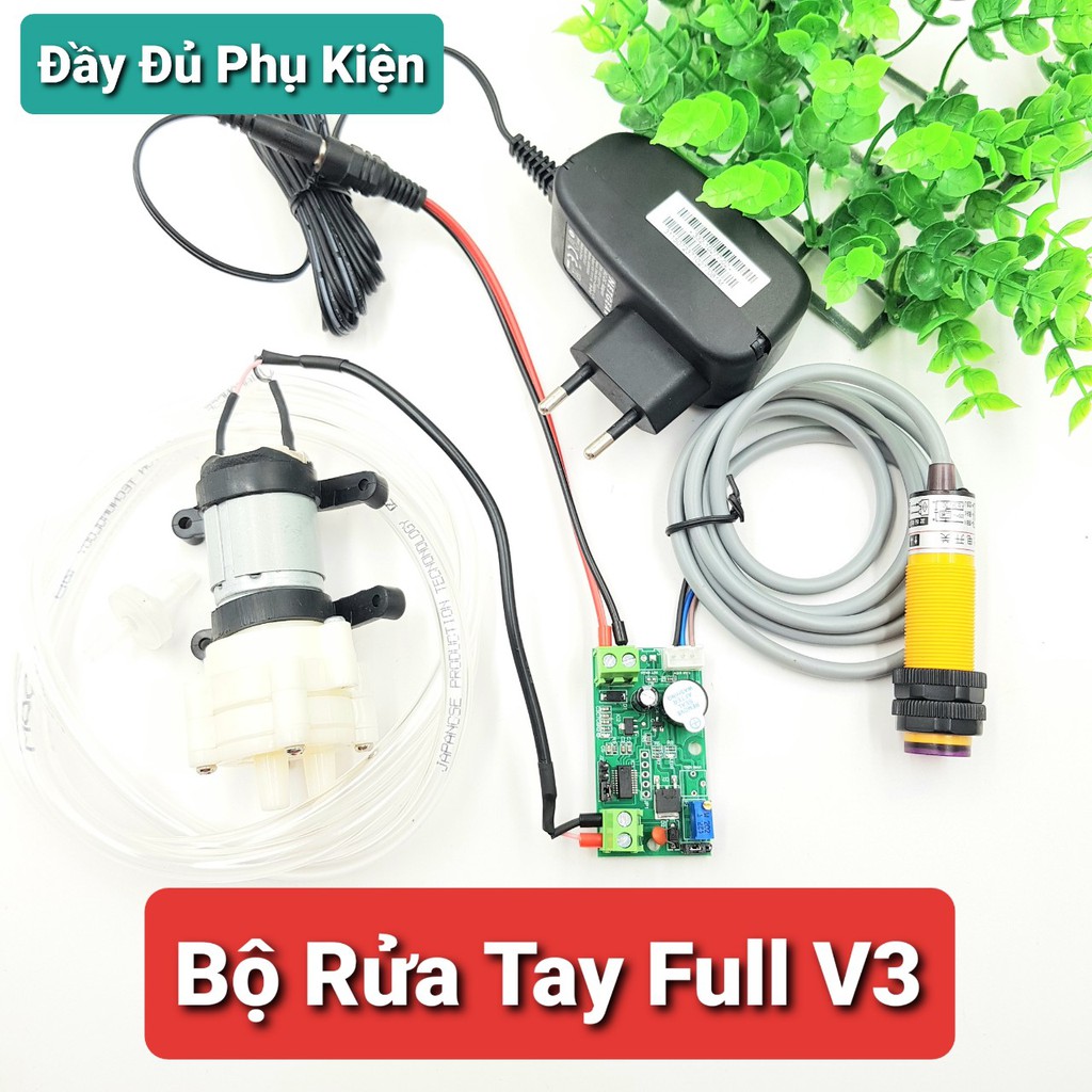 Bộ Cảm Biến Rửa Tay Rót Rượu V3 🍀Bộ Rửa Tay Không Chạm🍀 Rửa Tay Thông Minh